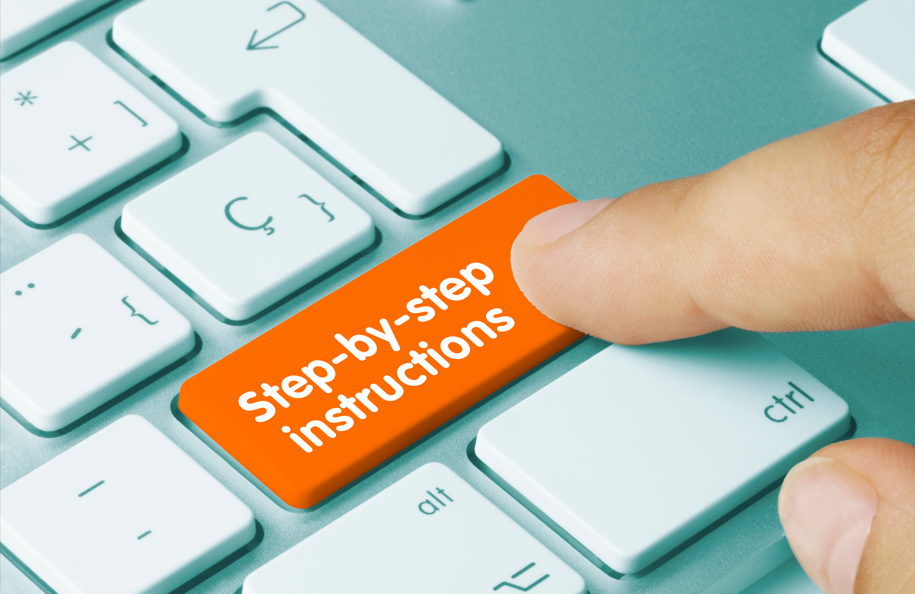 keyboard with step by step button